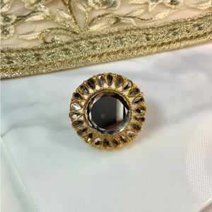 Gold Adjustable Detail Desi Ring | Pakistani Jewelry | Indian Jewelry